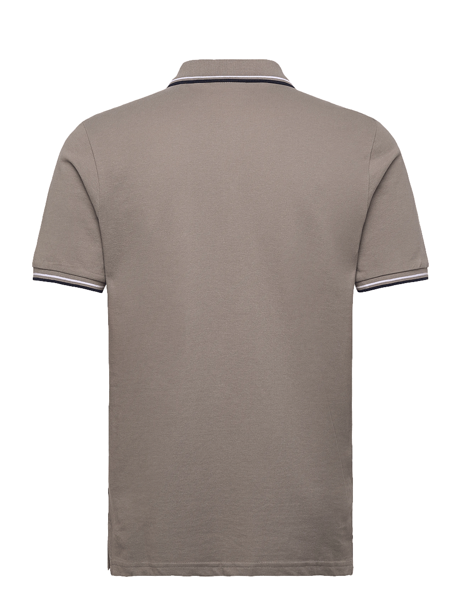 Lindbergh - Polo pique w. contrast piping - kurzärmelig - stone grey - 2