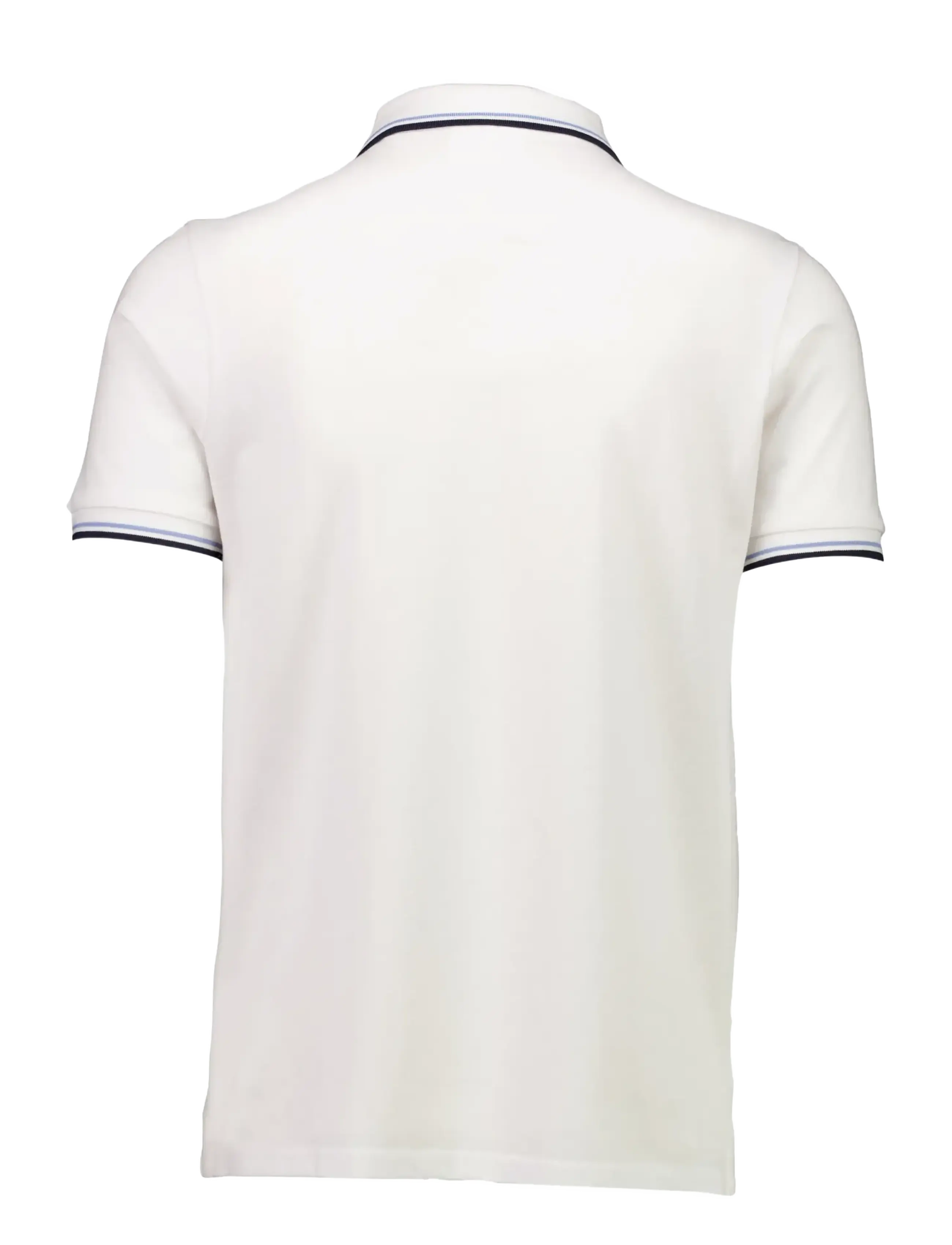 Lindbergh - Polo pique w. contrast piping - short-sleeved polos - white wave - 2