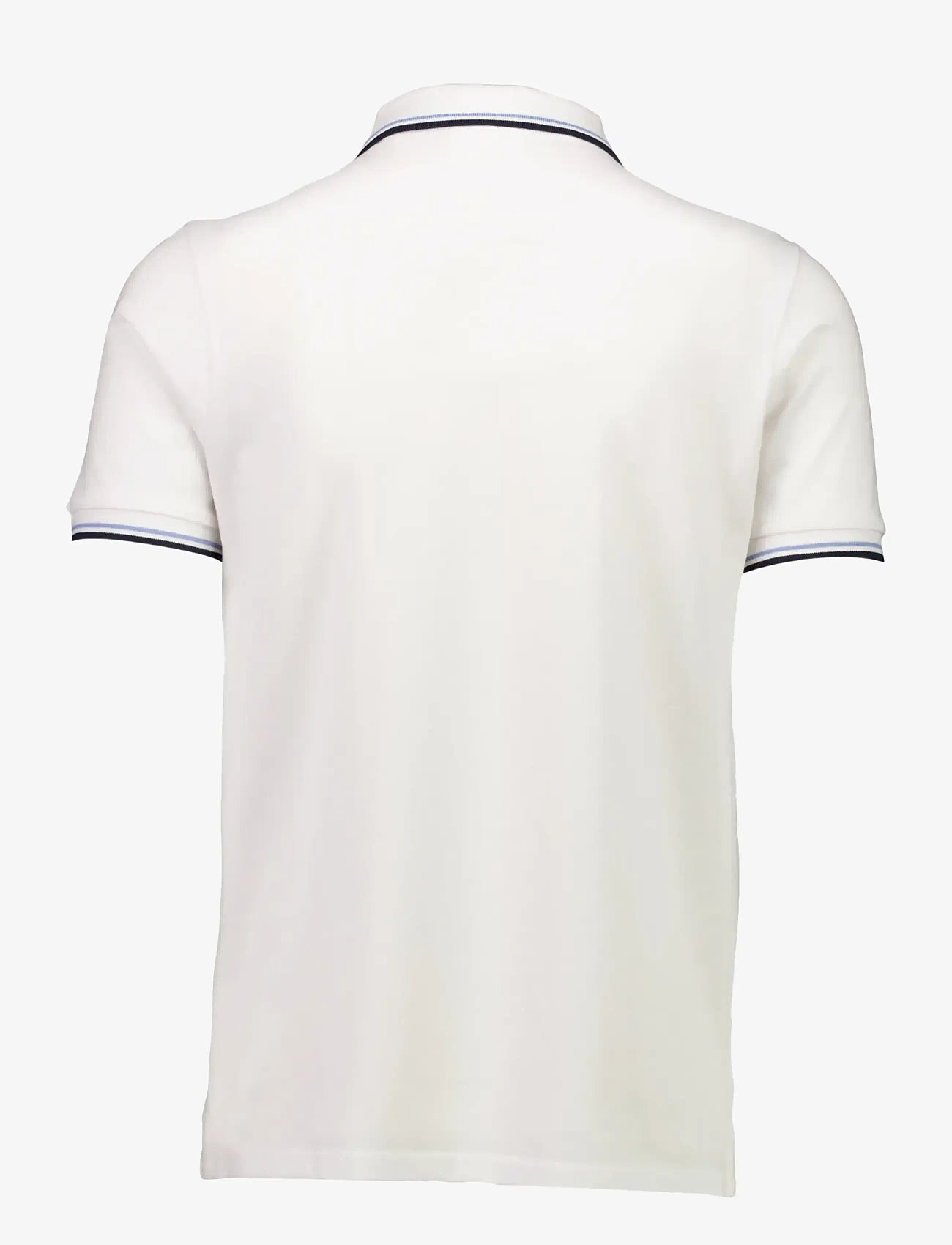 Lindbergh - Polo pique w. contrast piping - kortærmede poloer - white wave - 2