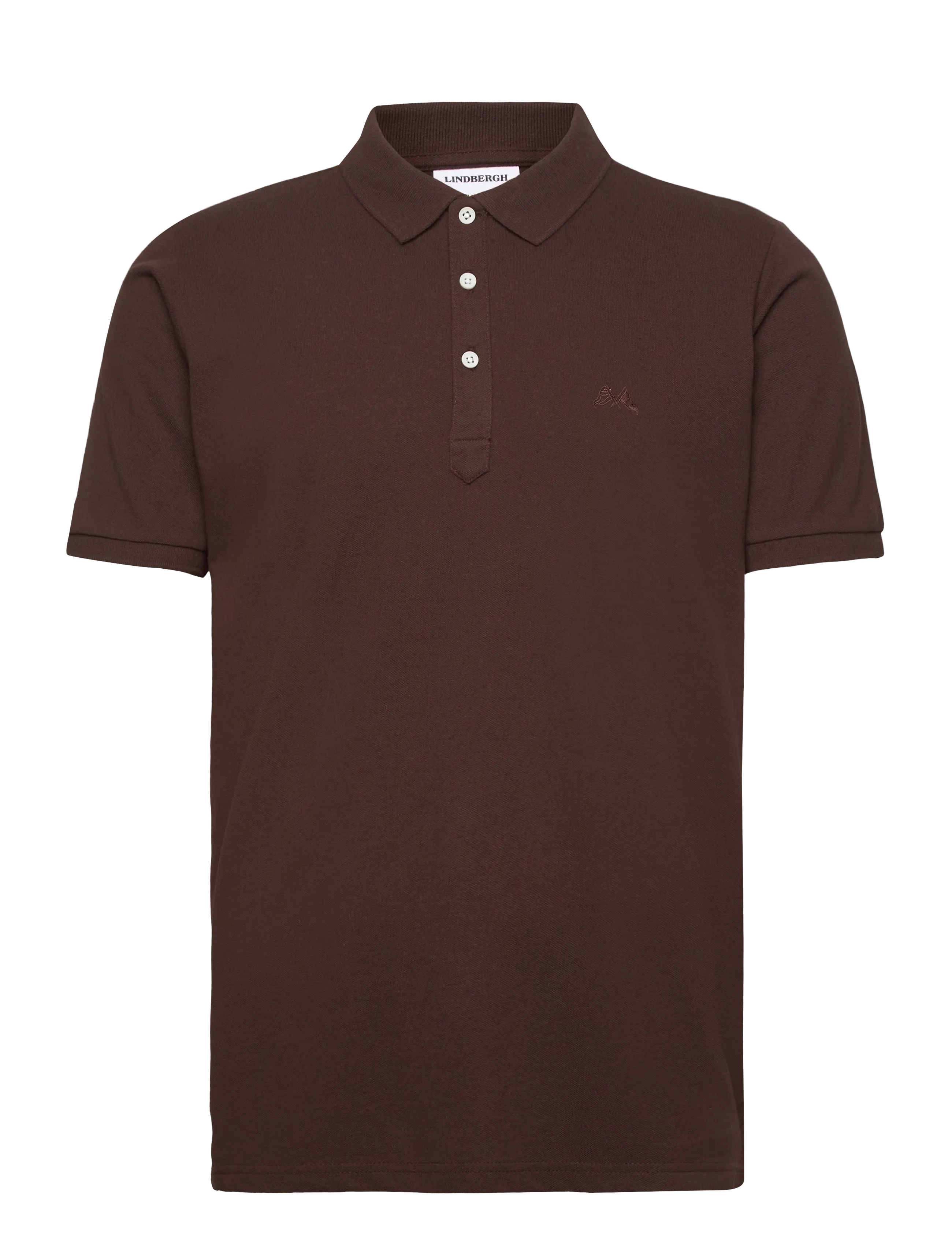 Polo shirt (recycled) - DK BROWN
