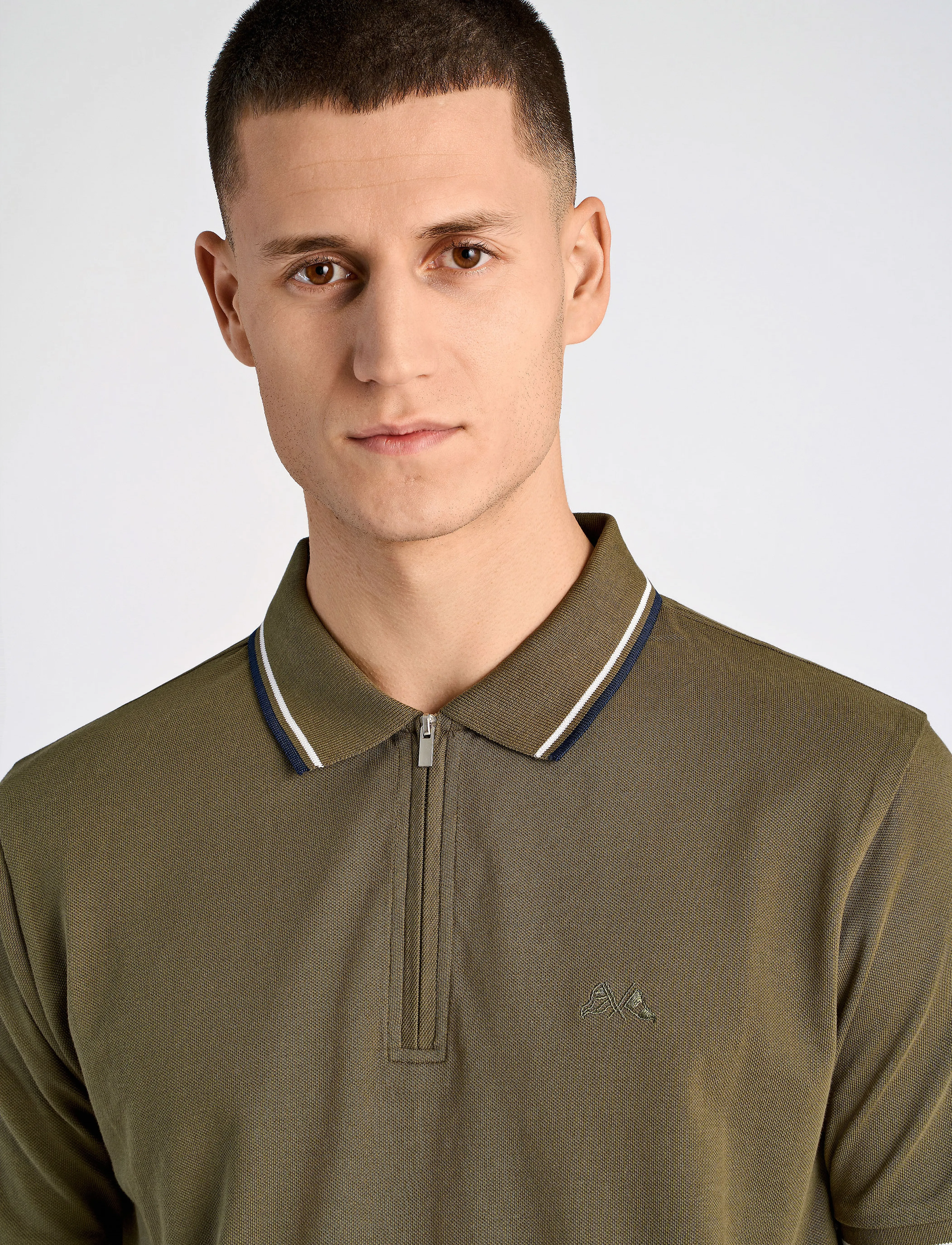 Lindbergh - Polo pique w?. zip - kortärmade pikéer - dk jungle green - 5