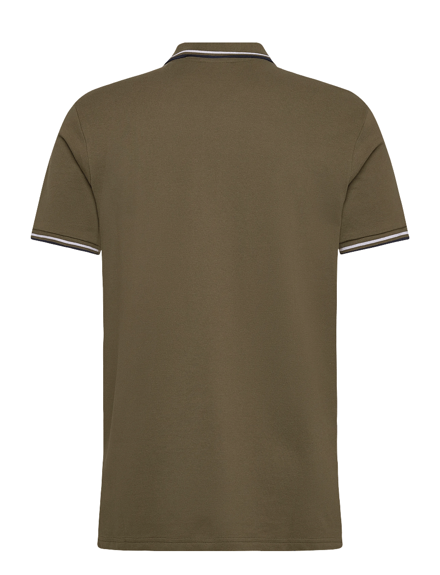 Lindbergh - Polo shirt w. contrast piping - kurzärmelig - army 424 - 2