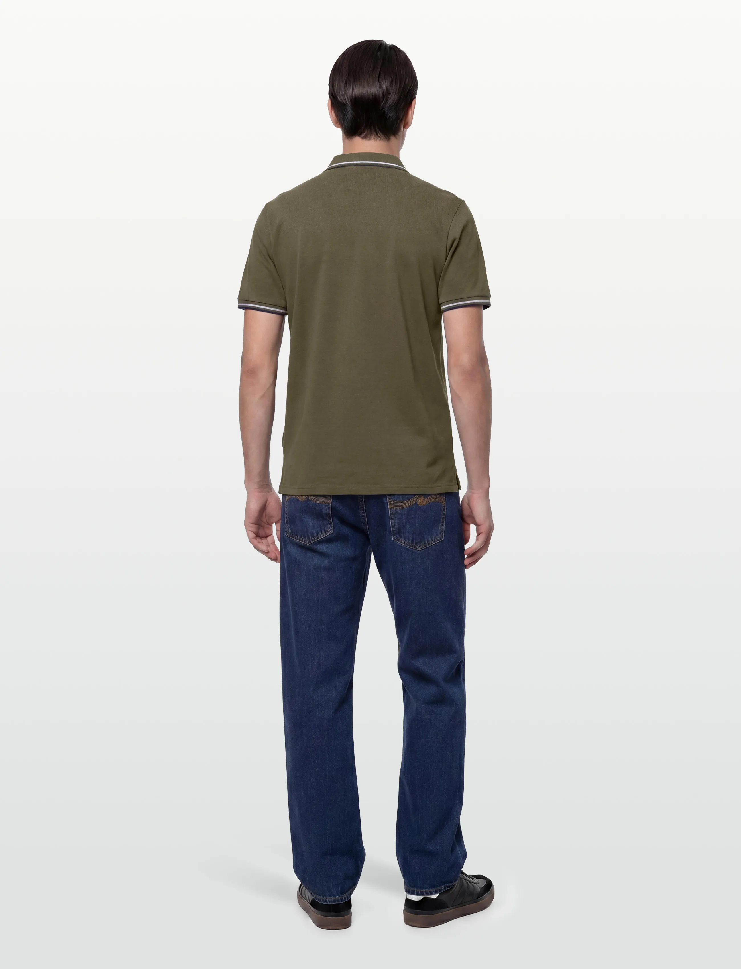 Lindbergh - Polo shirt w. contrast piping - kortærmede poloer - army 424 - 4