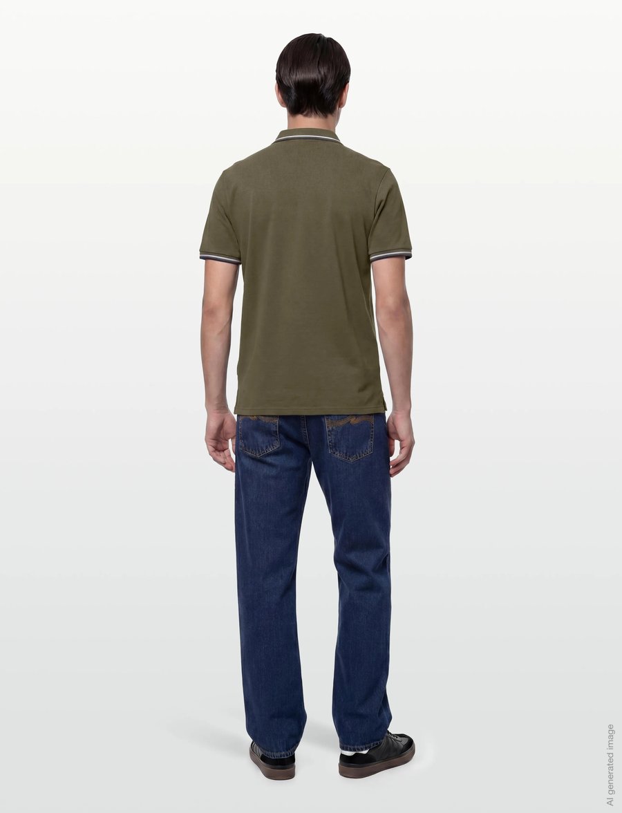 Lindbergh - Polo shirt w. contrast piping - kurzärmelig - army 424 - 4