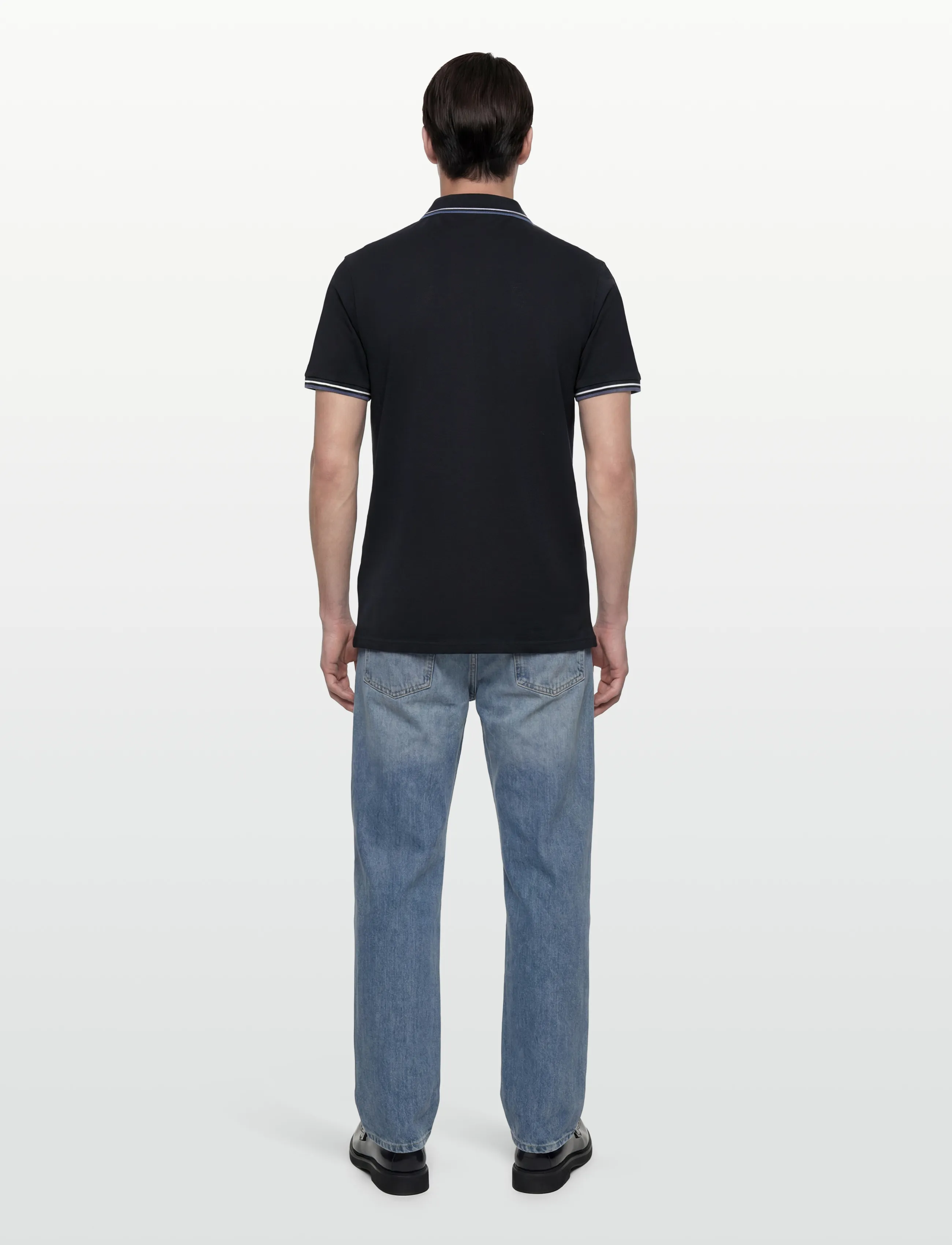 Lindbergh - Polo shirt w. contrast piping - kortærmede poloer - navy 424 - 4