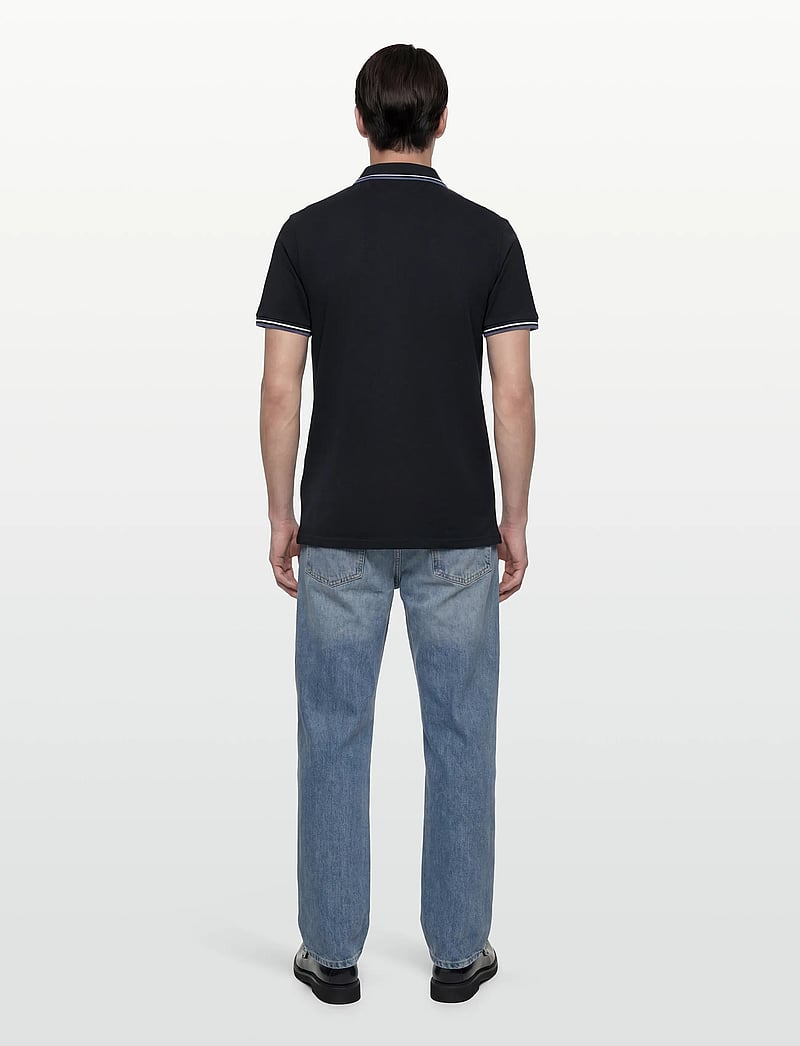Lindbergh - Polo shirt w. contrast piping - kurzärmelig - navy 424 - 4