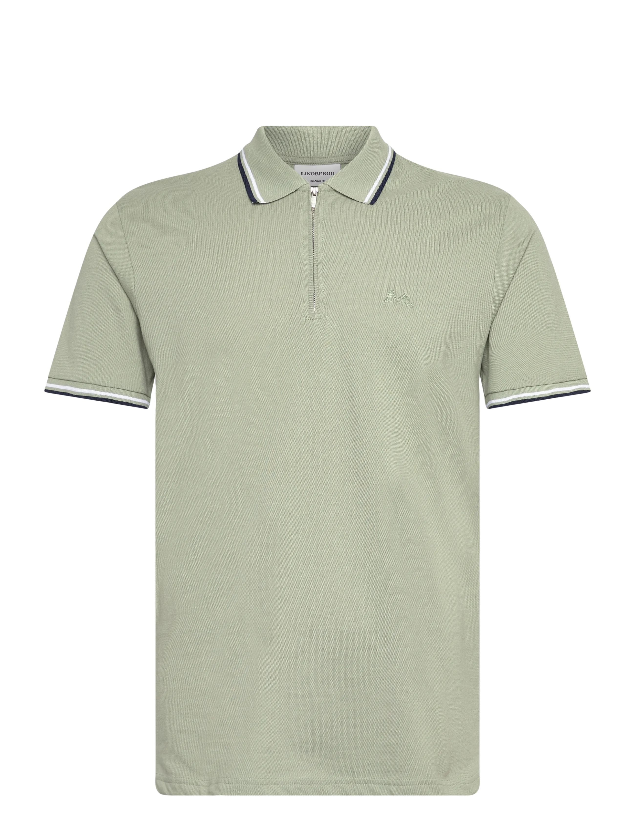 Lindbergh Polo shirt w. contrast piping - Polosärgid - SAGE GREEN / green