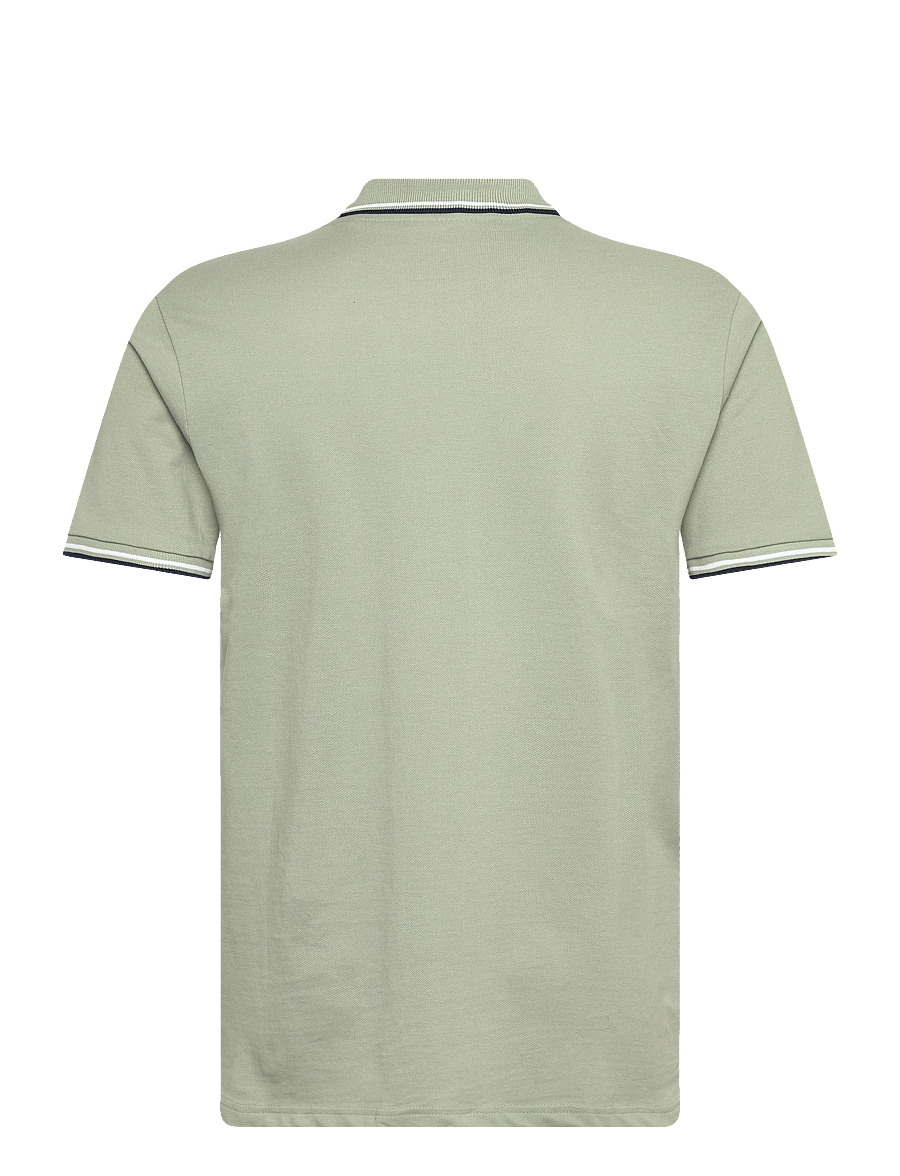 Lindbergh - Polo shirt w. contrast piping - kurzärmelig - sage green - 2