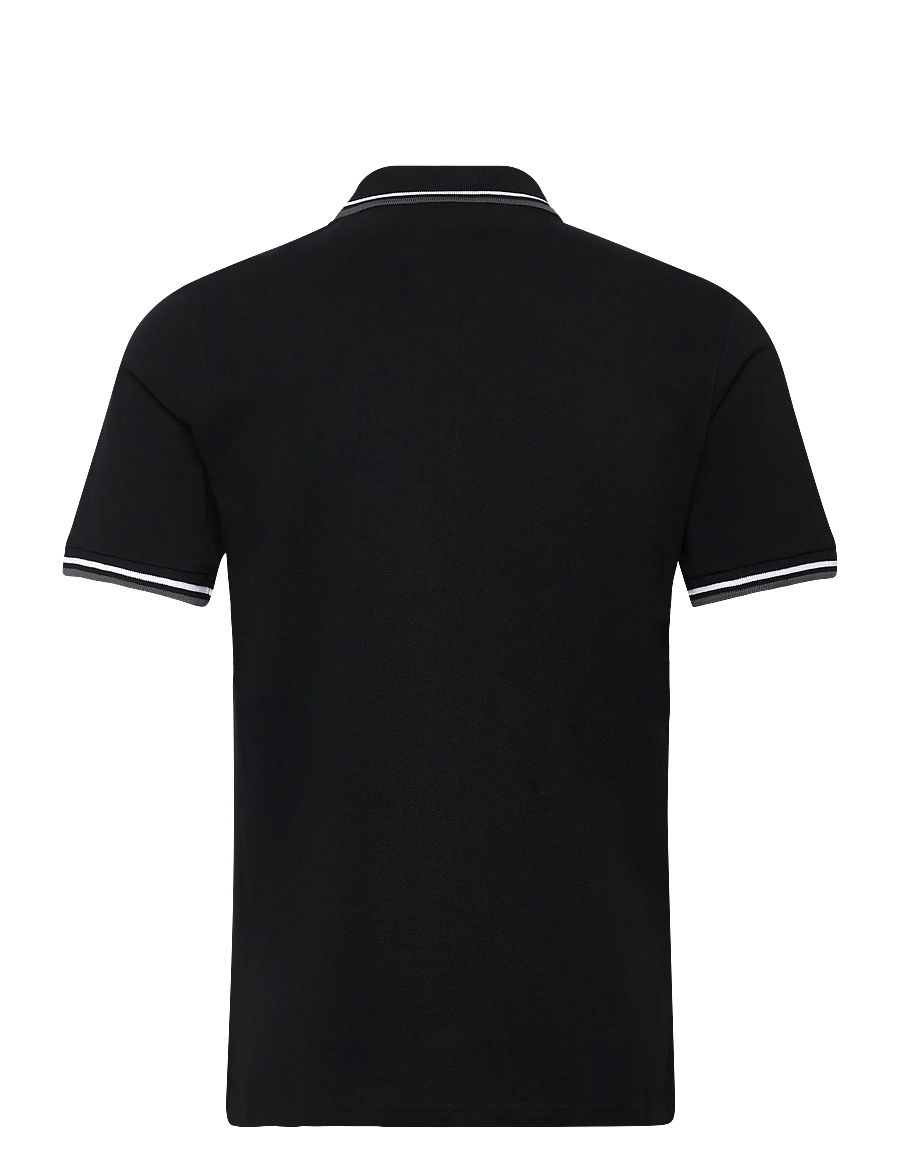 Lindbergh - Polo shirt w. contrast piping - kurzärmelig - space black - 2