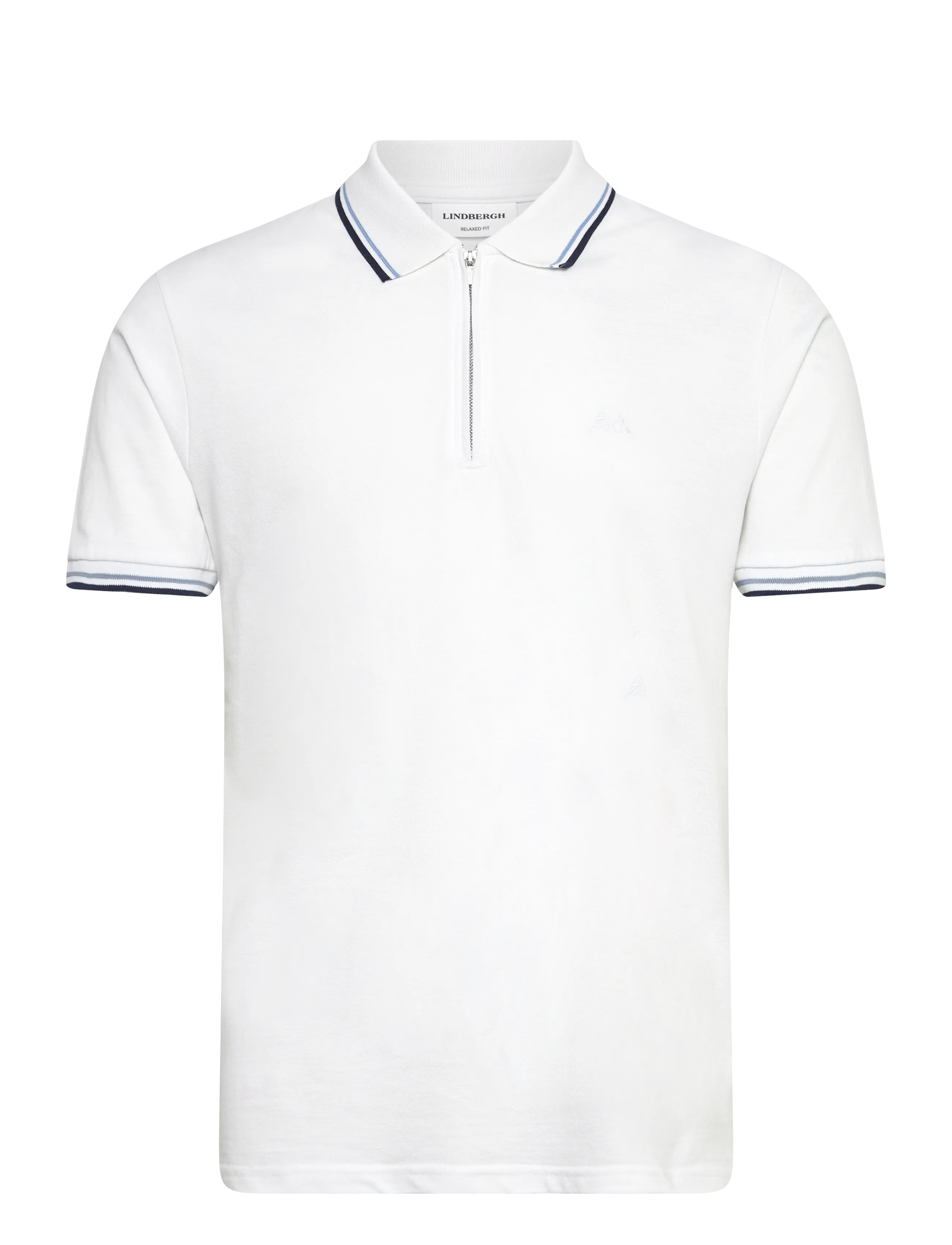 Lindbergh Polo shirt w. contrast piping - Polosärgid - WHITE WAVE / white