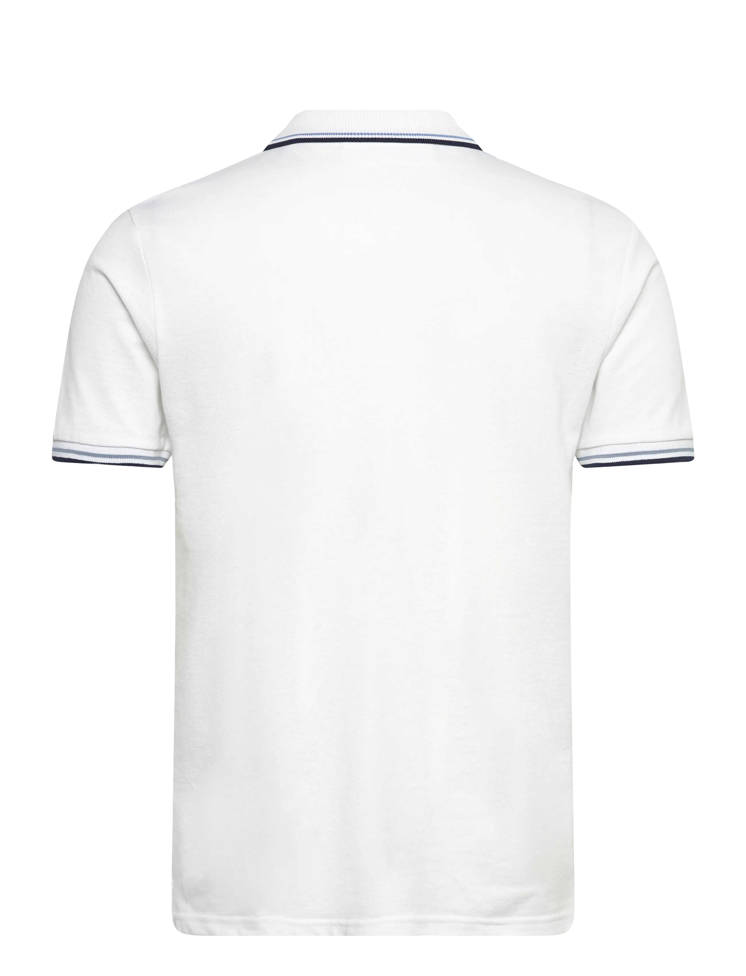 Lindbergh - Polo shirt w. contrast piping - kortærmede poloer - white wave - 2