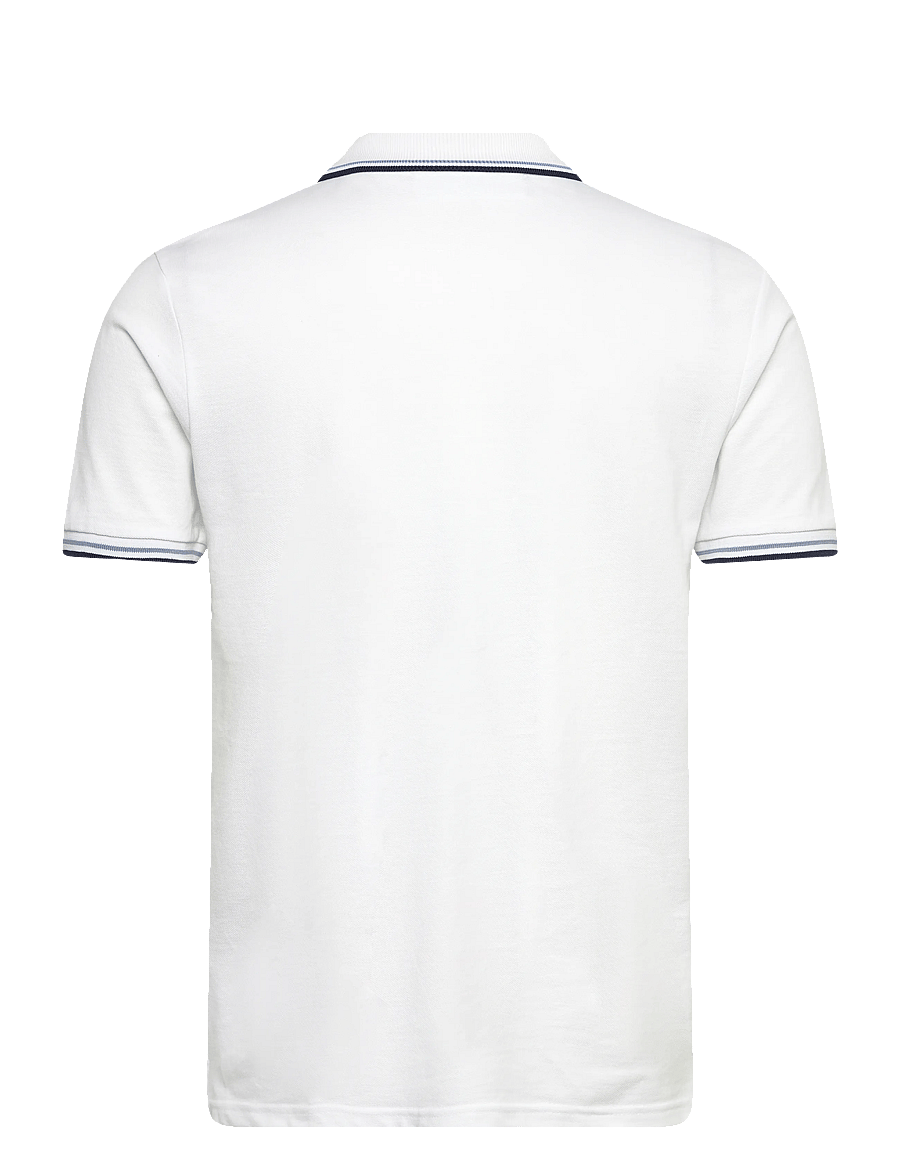 Lindbergh - Polo shirt w. contrast piping - kurzärmelig - white wave - 2