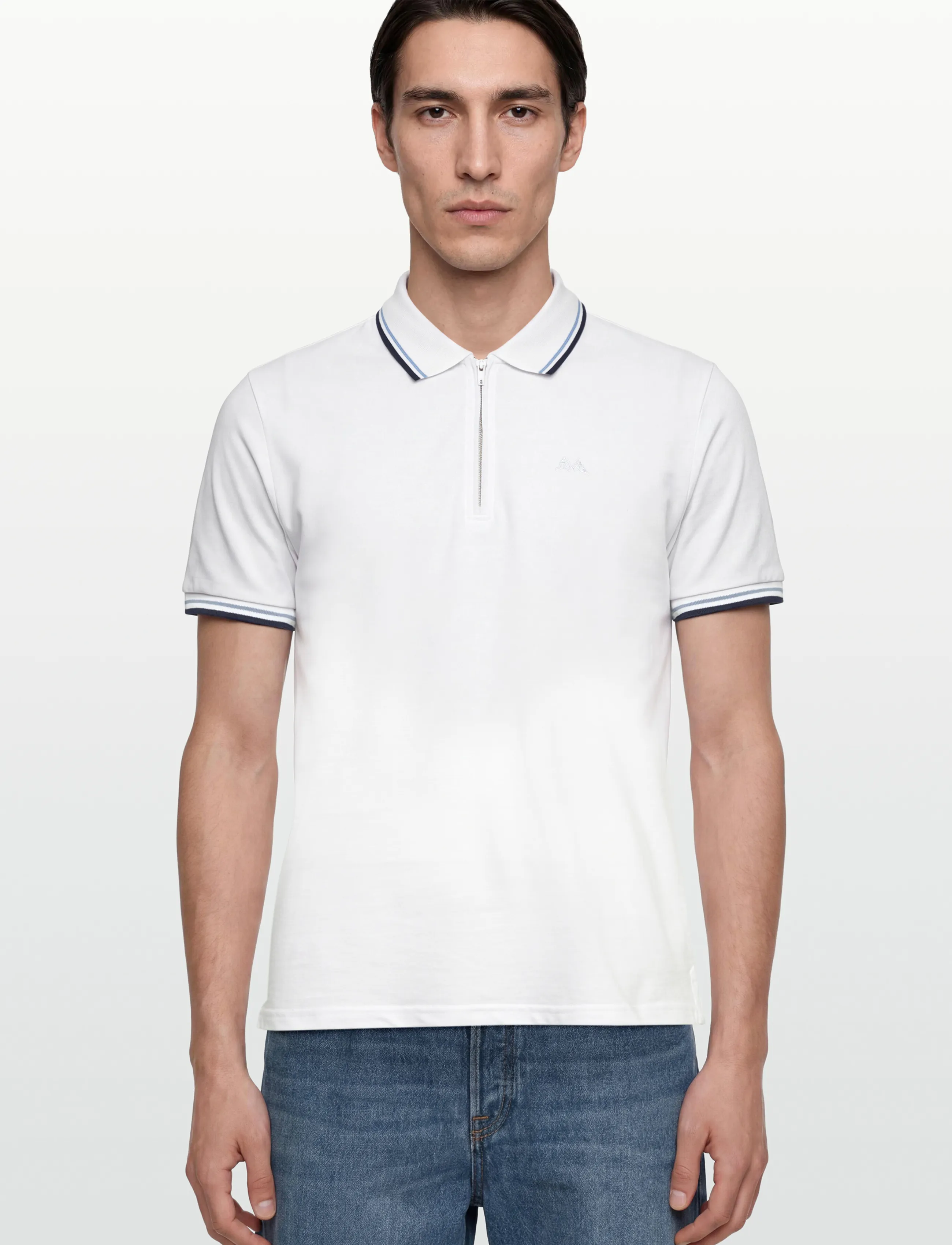 Polo Shirt W. Contrast Piping 2