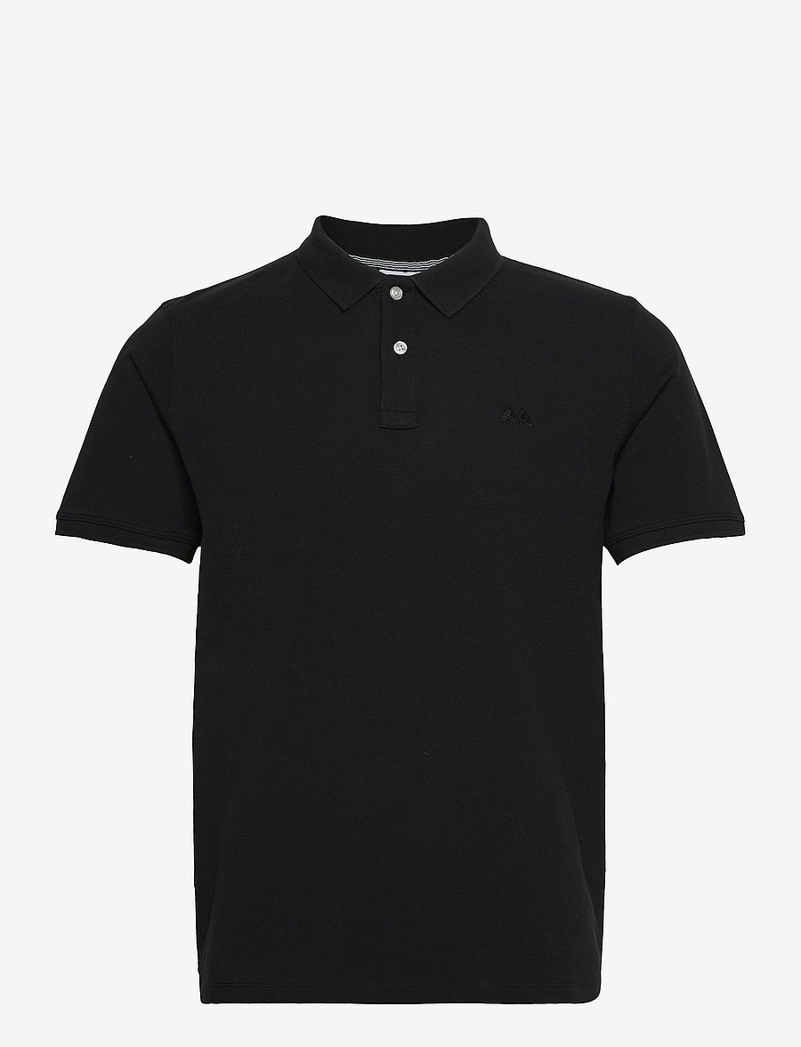 Lindbergh - Polo tee s/s - kortærmede poloer - black - 0