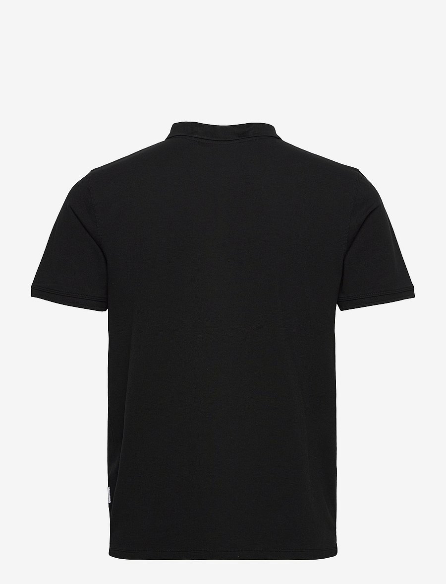 Lindbergh - Polo tee s/s - kortærmede poloer - black - 1