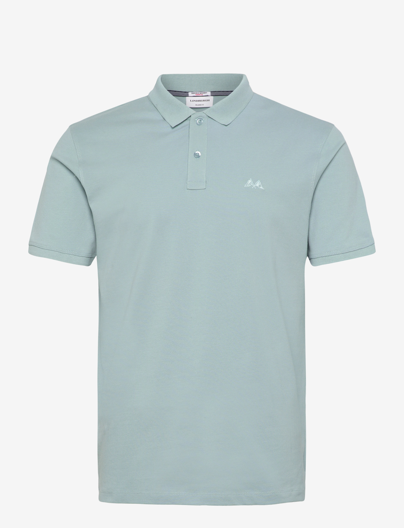 Lindbergh - Polo tee s/s - kortärmade pikéer - dk aqua - 1