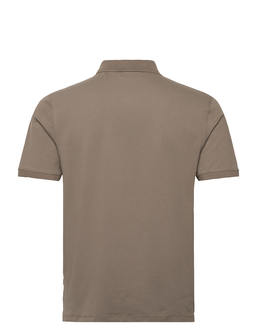 Lindbergh - Polo tee s/s - short-sleeved polos - dk stone - 2