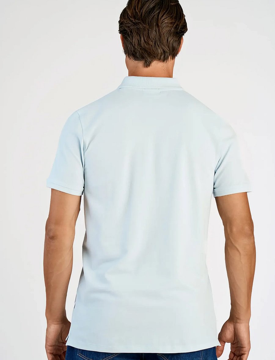 Lindbergh - Polo tee s/s - short-sleeved polos - soft blue - 4