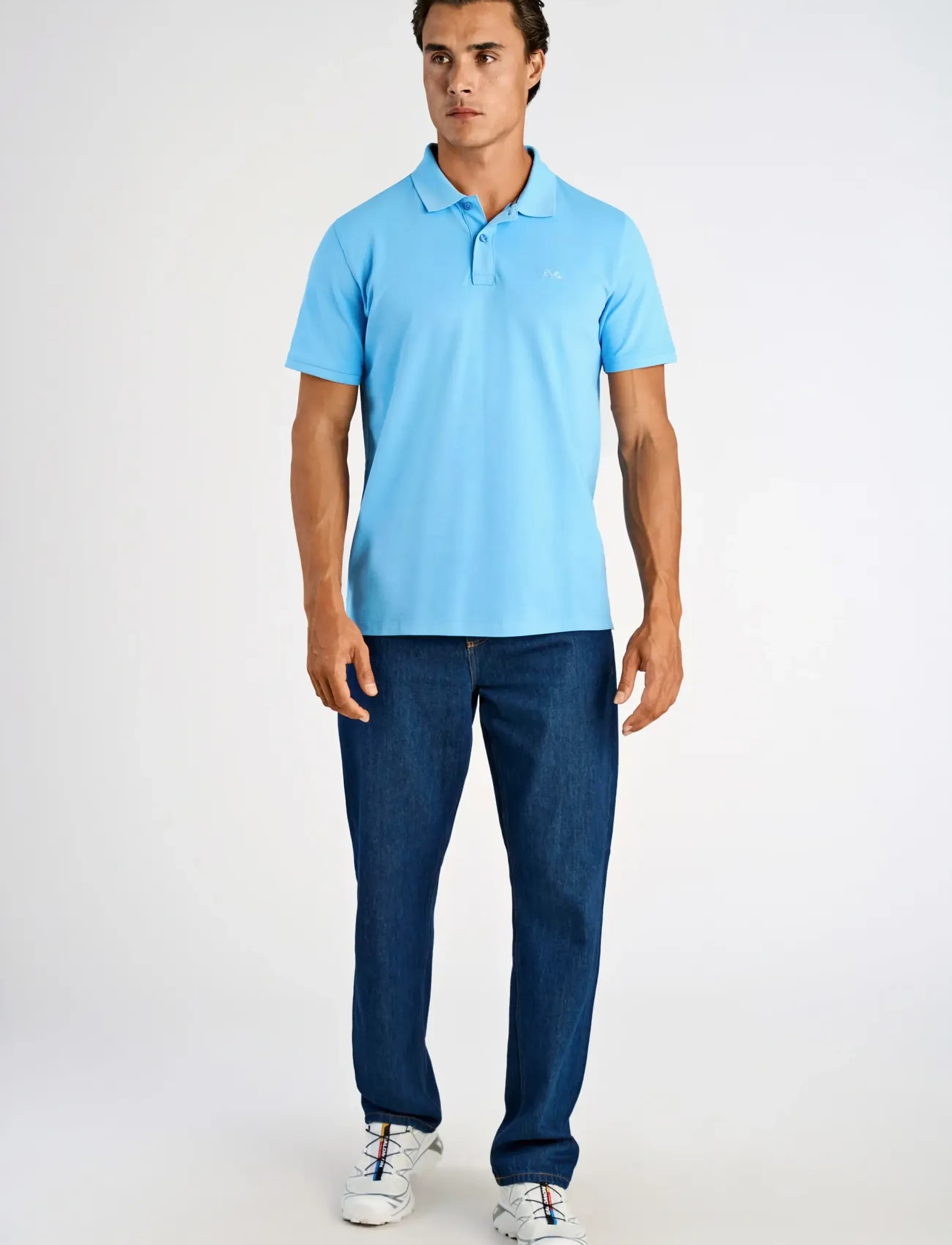 Lindbergh Polo tee s/s - Poloshirts - SURF BLUE / blue