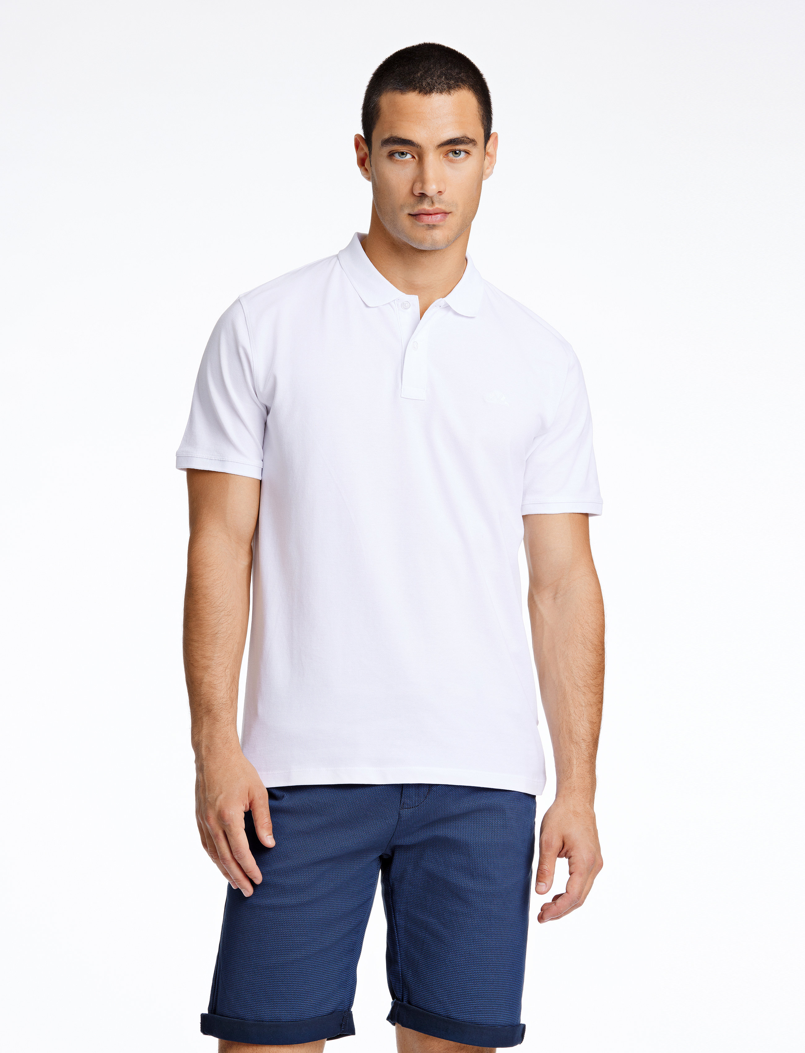 Lindbergh Polo Tee S/S, Mænd, Polo Shirt, Hvid, Str: XL