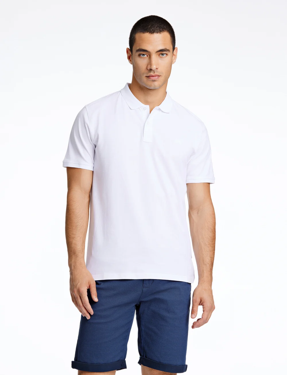 Lindbergh - Polo tee s/s - kortærmede poloer - white - 0