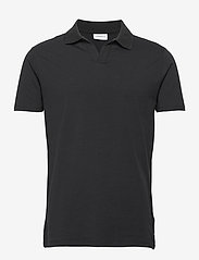Stretch polo shirt S/S - BLACK