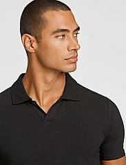 Lindbergh - Stretch polo shirt S/S - nordic style - black - 3