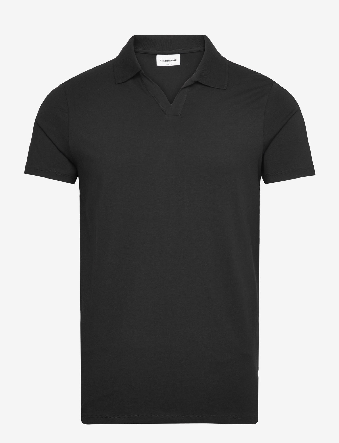Lindbergh - Stretch polo shirt S/S - lyhythihaiset - black - 1