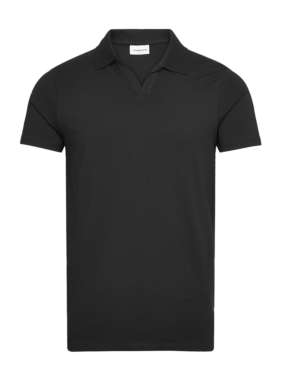 Lindbergh - Stretch polo shirt S/S - kortærmede poloer - black - 1