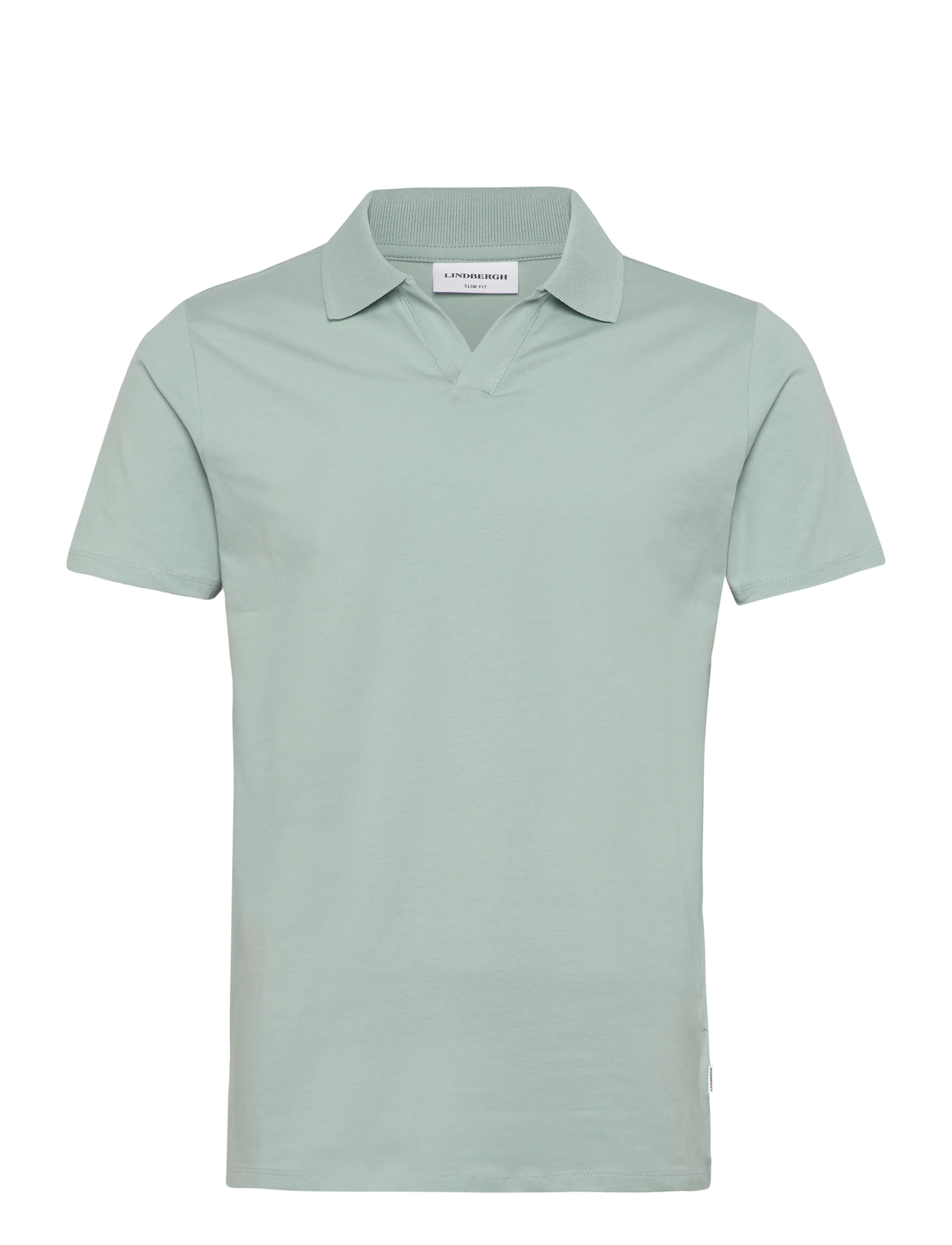 Lindbergh Stretch polo shirt S/S - Poloer - DUSTY AQUA / green