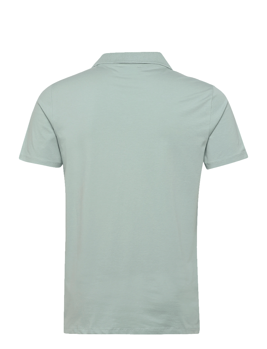 Lindbergh - Stretch polo shirt S/S - kortærmede poloer - dusty aqua - 2