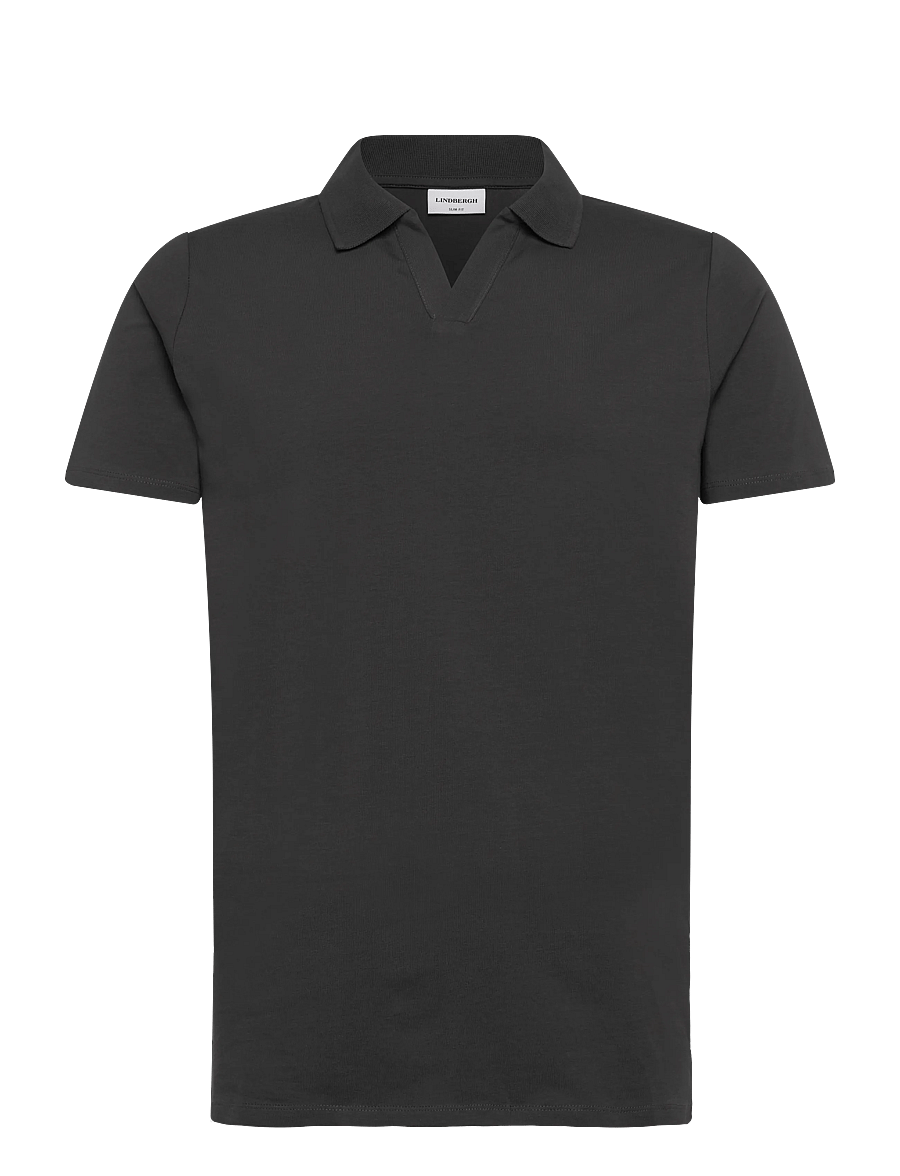 Lindbergh - Stretch polo shirt S/S - kortærmede poloer - ebony brown - 1