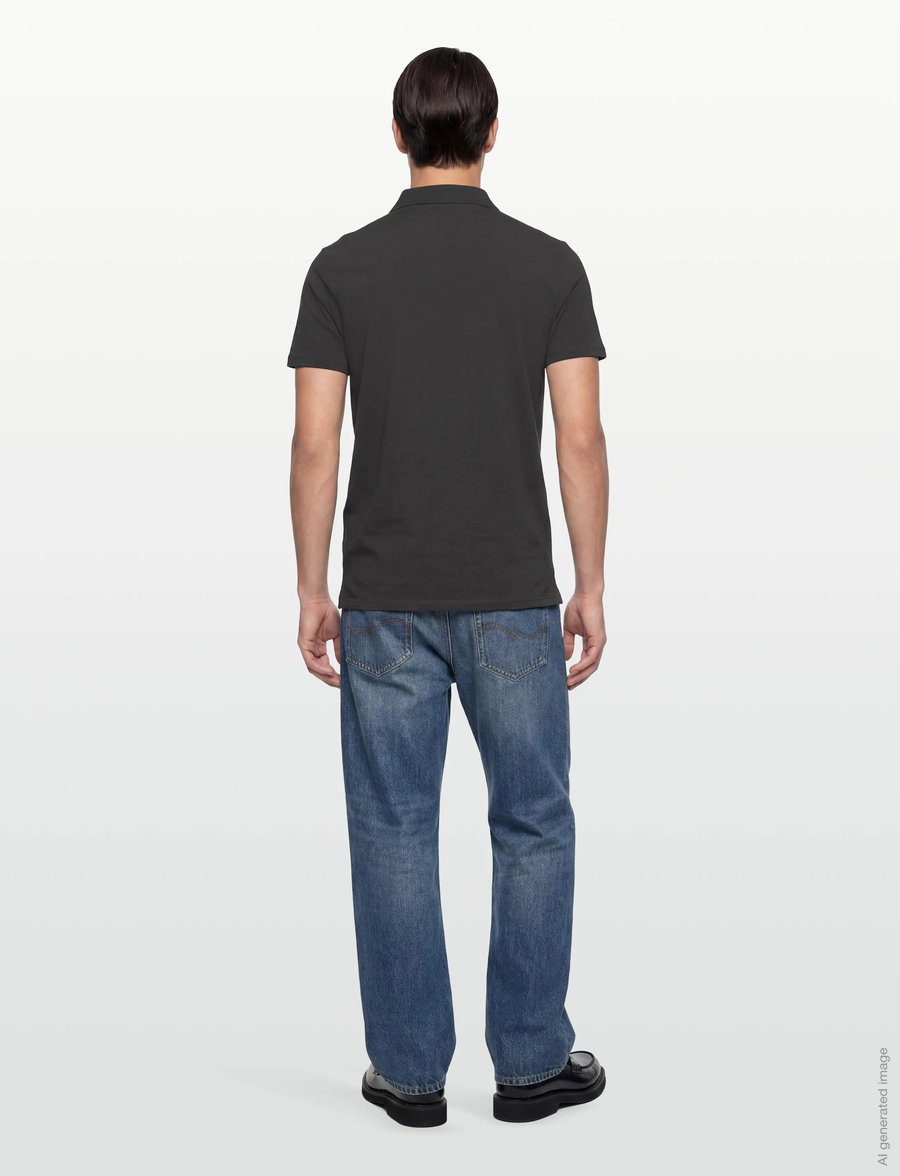 Lindbergh - Stretch polo shirt S/S - kortærmede poloer - ebony brown - 4