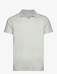 Lindbergh - Stretch polo shirt S/S - zemākās cenas - lt blue - 0