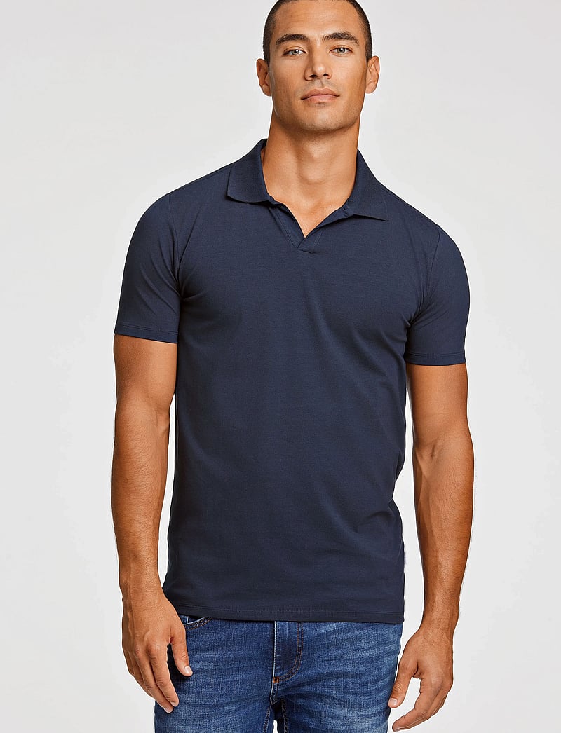 Lindbergh - Stretch polo shirt S/S - kurzärmelig - navy - 0