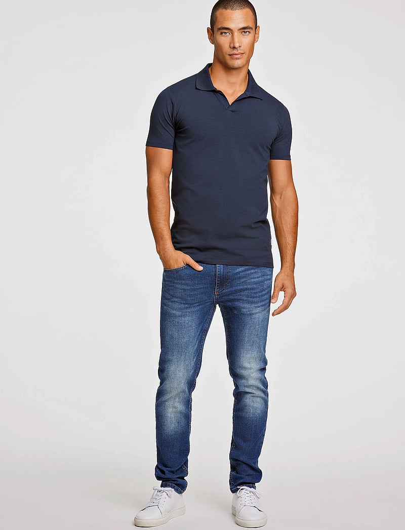 Lindbergh - Stretch polo shirt S/S - kurzärmelig - navy - 4