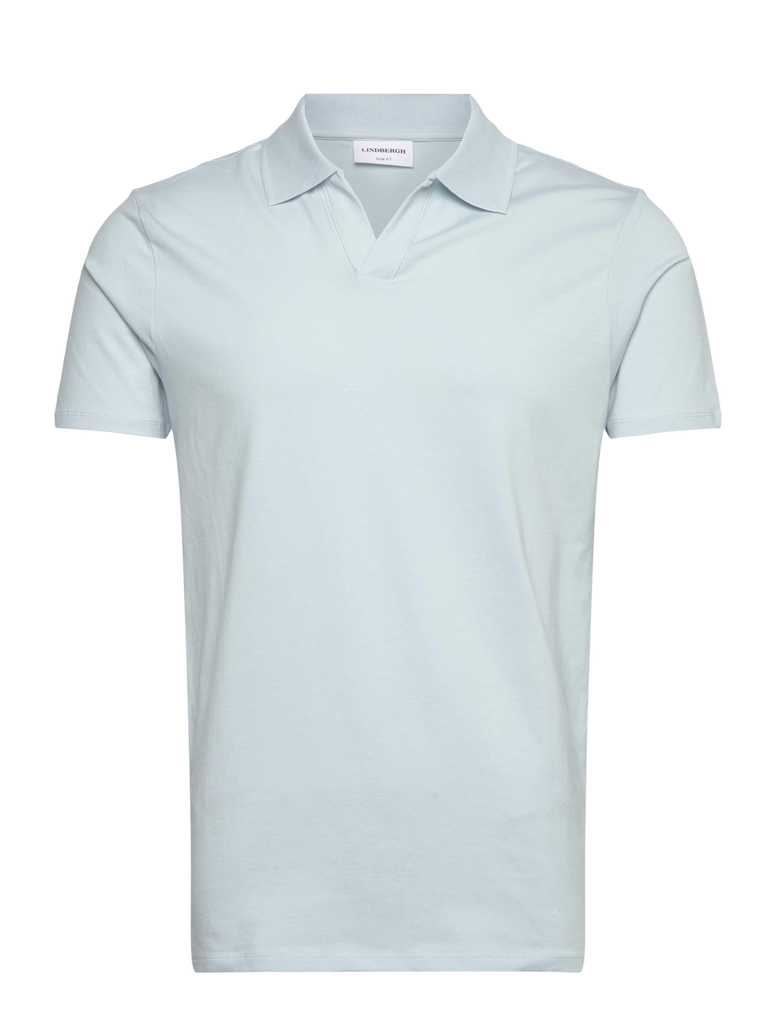 Lindbergh Stretch polo shirt S/S - Polo Shirts - PASTEL BLUE 125 / blue