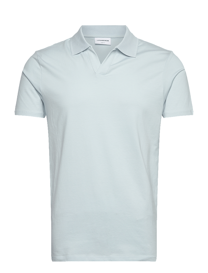 Lindbergh - Stretch polo shirt S/S - kurzärmelig - pastel blue 125 - 1