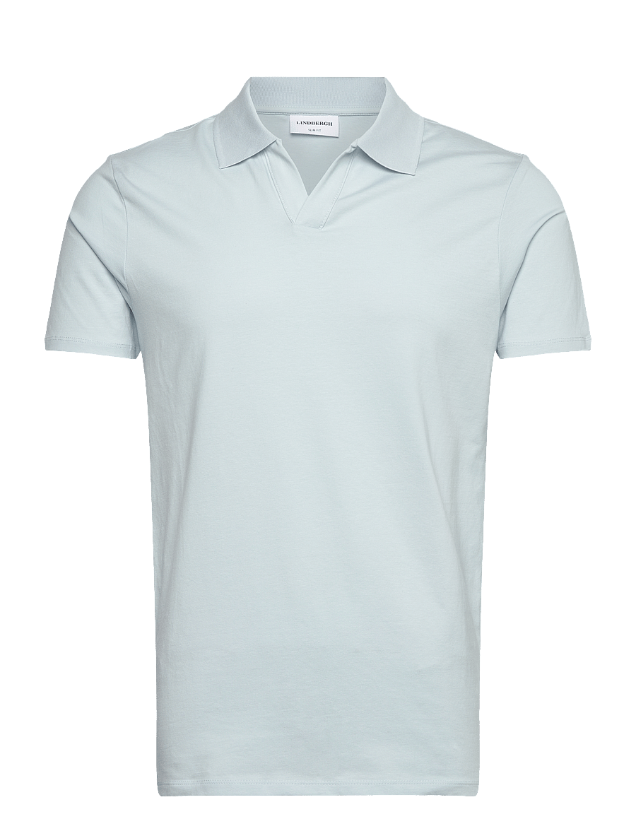 Lindbergh - Stretch polo shirt S/S - kortærmede poloer - pastel blue 125 - 1