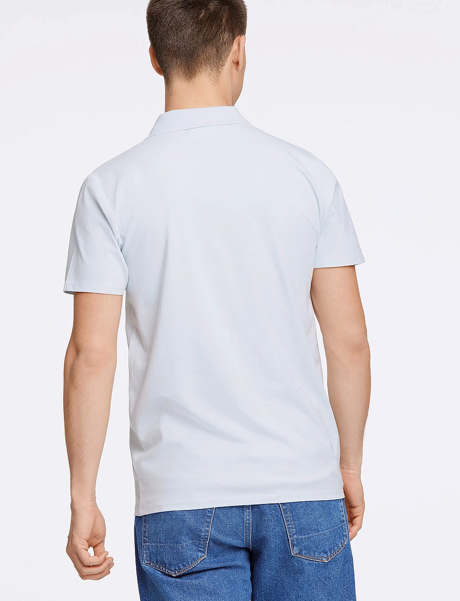 Lindbergh - Stretch polo shirt S/S - kortærmede poloer - pastel blue 125 - 3