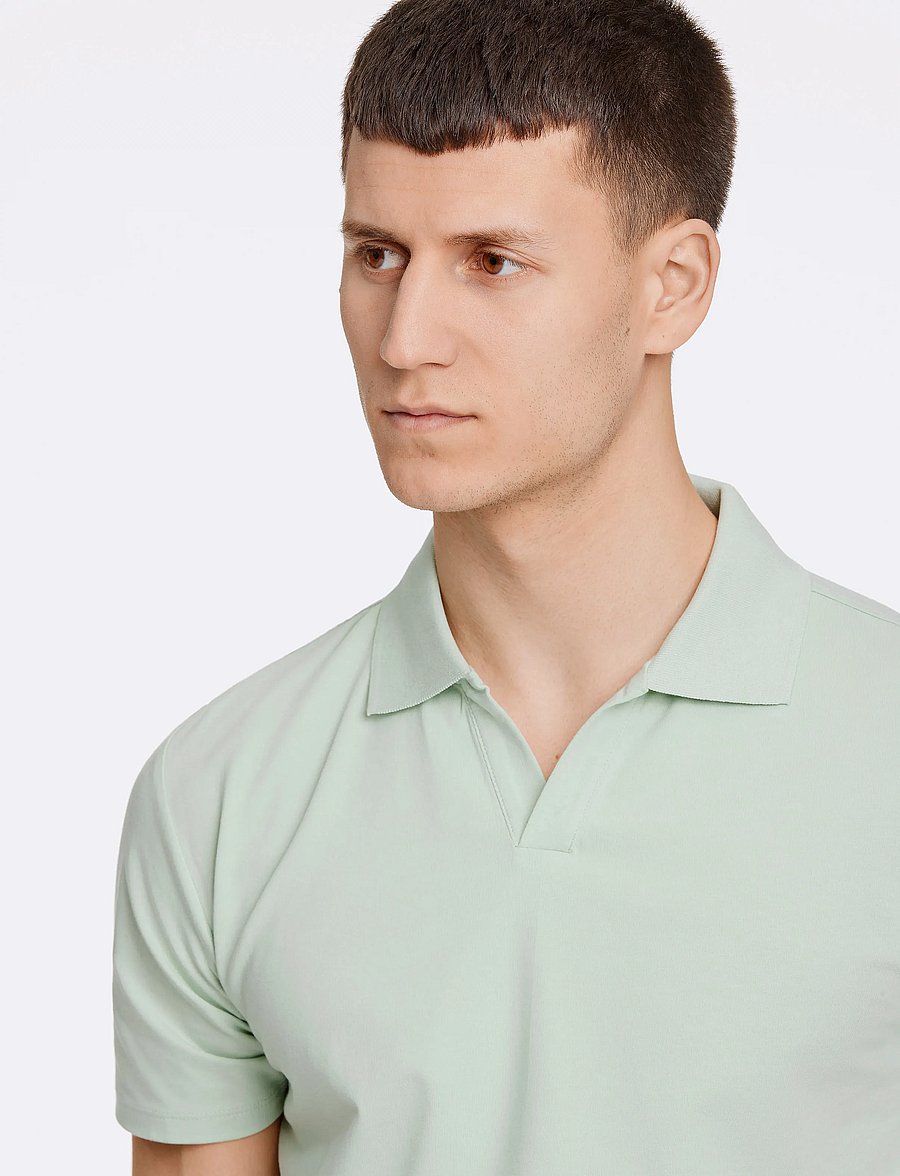 Lindbergh - Stretch polo shirt S/S - lühikeste varrukatega polod - pastel green - 5