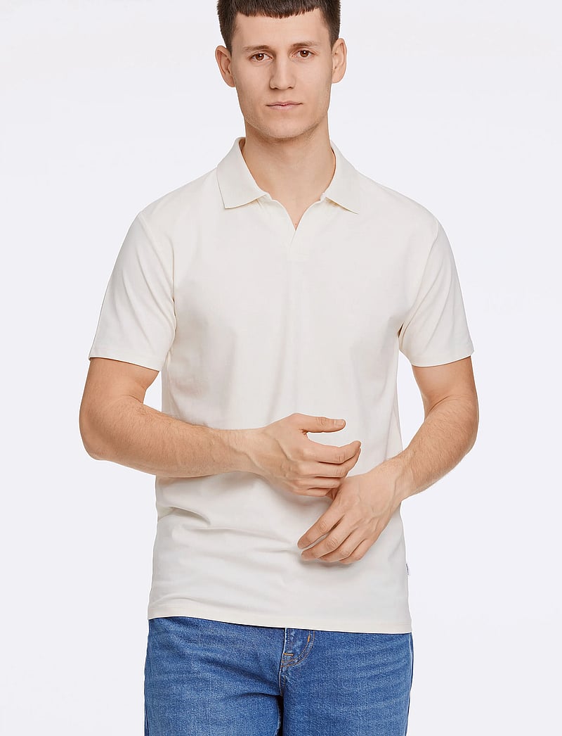 Lindbergh - Stretch polo shirt S/S - kortärmade pikéer - pearl white - 0