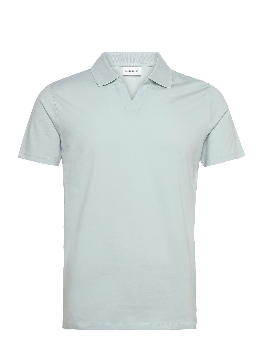 Lindbergh - Stretch polo shirt S/S - kortærmede poloer - soft blue - 1