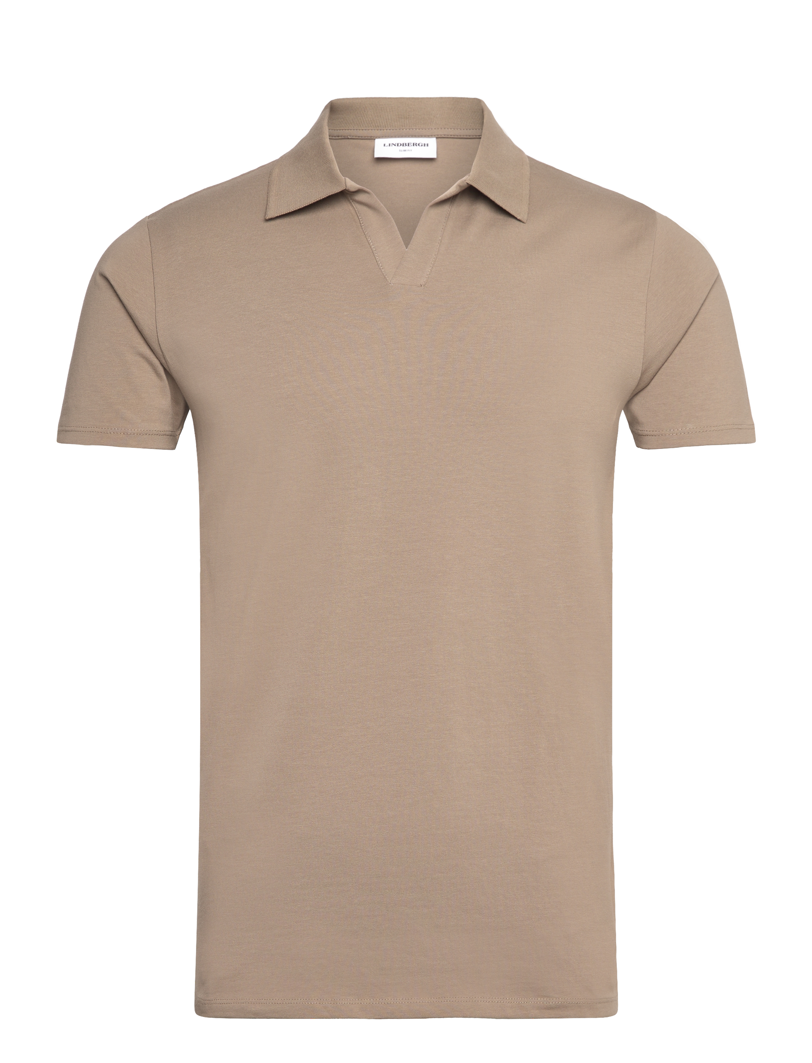 Lindbergh Stretch polo shirt S/S - Pikéer - STONE 125 / beige