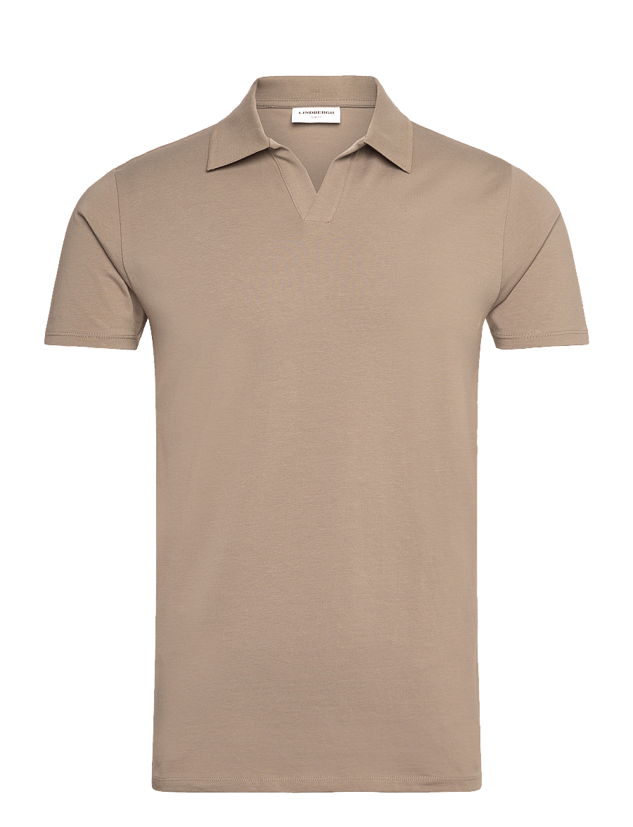 Lindbergh - Stretch polo shirt S/S - kortærmede poloer - stone 125 - 1