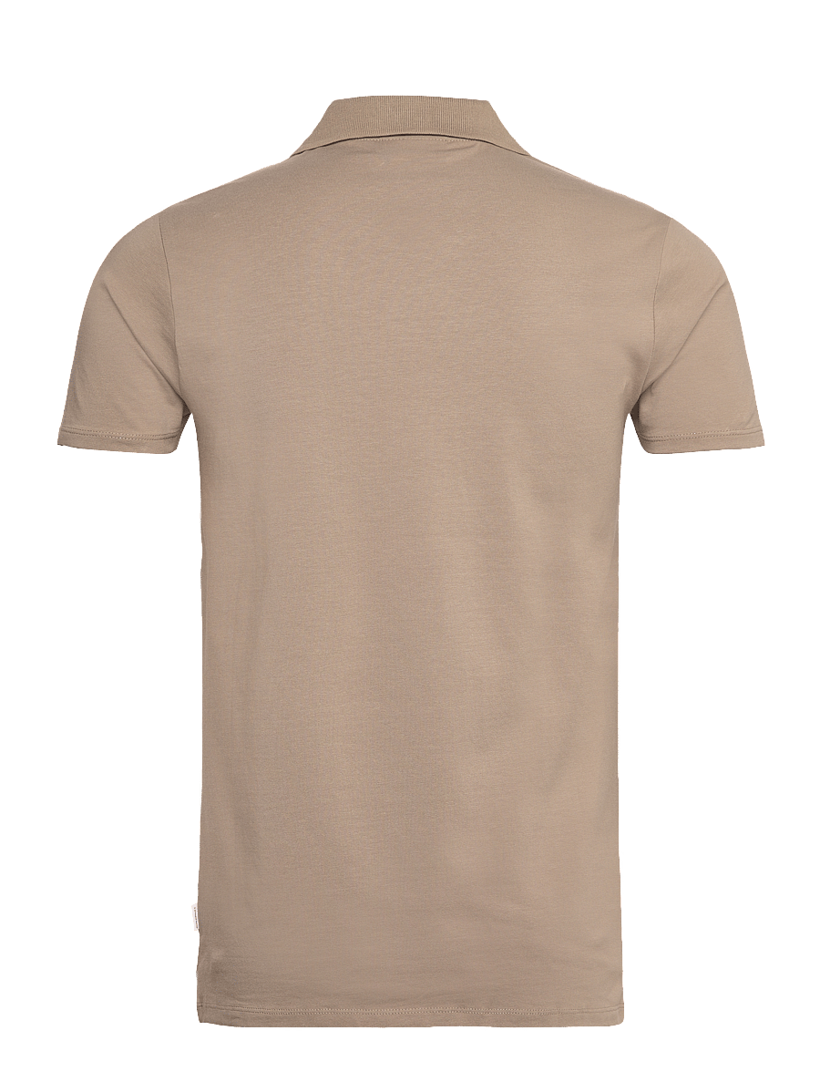Lindbergh - Stretch polo shirt S/S - kortærmede poloer - stone 125 - 2