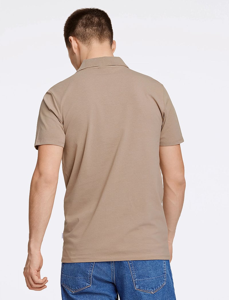 Lindbergh - Stretch polo shirt S/S - kortärmade pikéer - stone 125 - 3