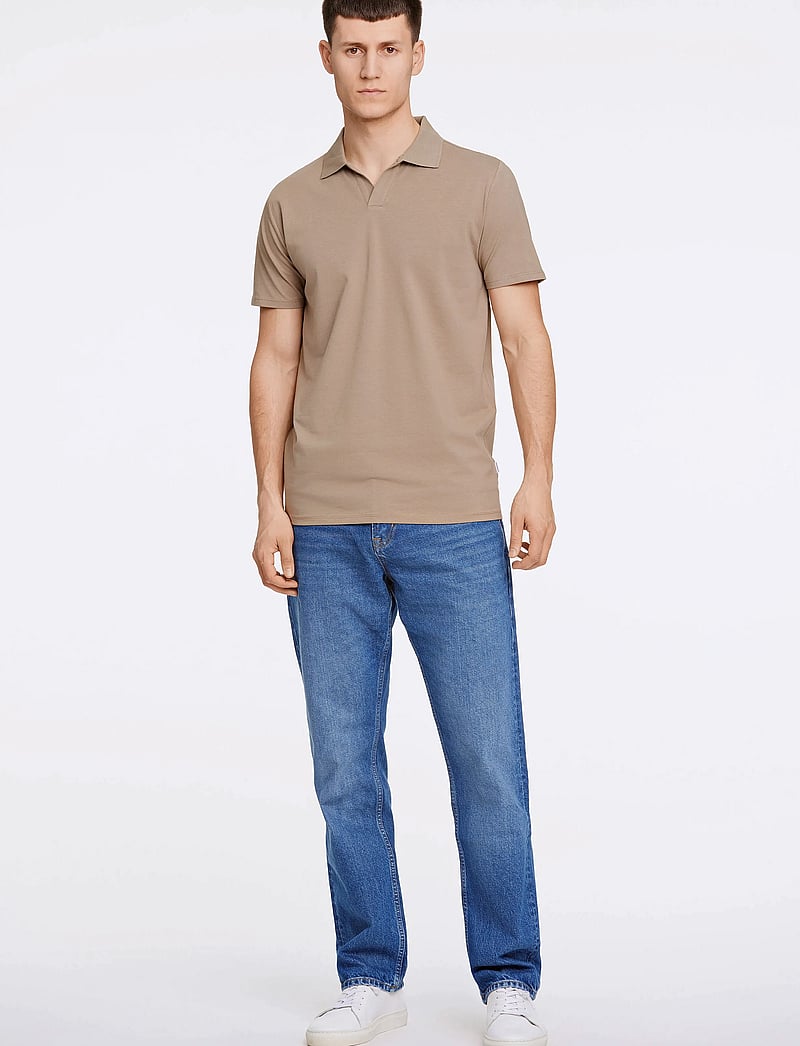 Lindbergh - Stretch polo shirt S/S - kortärmade pikéer - stone 125 - 4