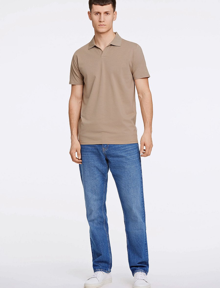 Lindbergh - Stretch polo shirt S/S - kortærmede poloer - stone 125 - 4