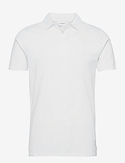 Lindbergh - Stretch polo shirt S/S - najniższe ceny - white - 0